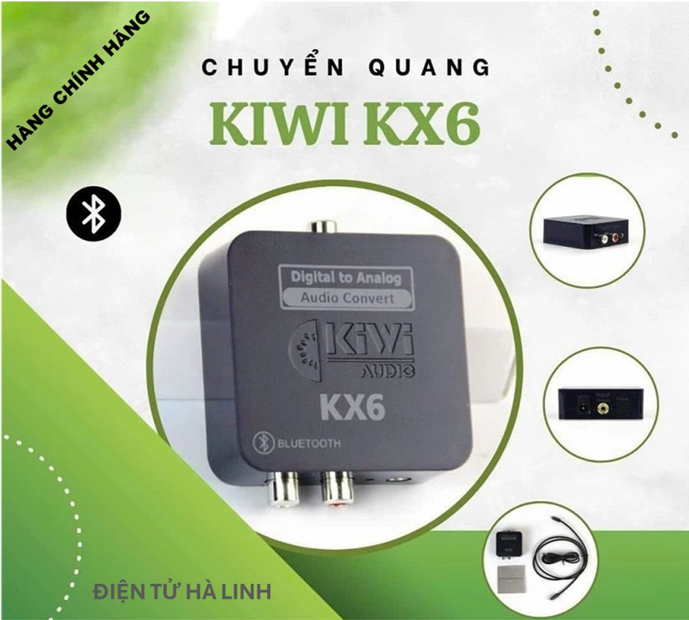  Optical Kiwi KX6 Bộ chuyển đổi âm thanh optical có Bluetooth KIWI- CHÍNH HÃNG 