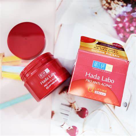 Kem dưỡng da ngừa lão hóa Hada Labo Pro Anti-Aging 50gr - đỏ