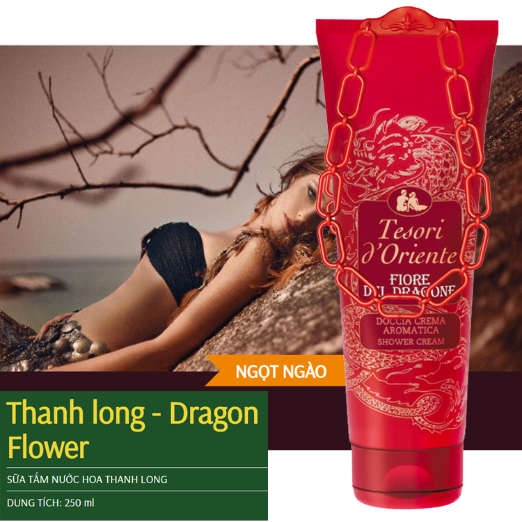 Sữa tắm nước hoa Tesori D' Oriente Dragon Flower Rồng Đỏ 250ml - Nhập khẩu từ ITALY