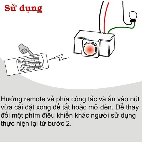 Công tắc điều khiển từ xa tpe ir2a - 000273