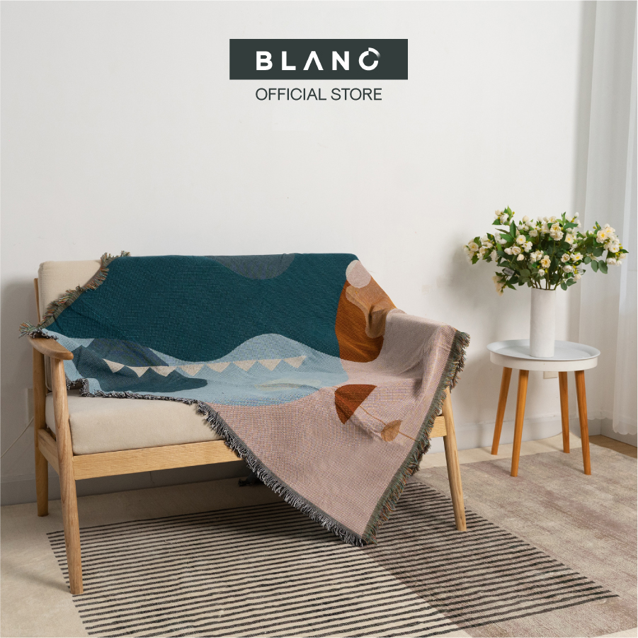Chăn Phủ Sofa Khăn Phủ Sofa Chăn Phủ Giường Trang Trí Decor Kettle BLANC'