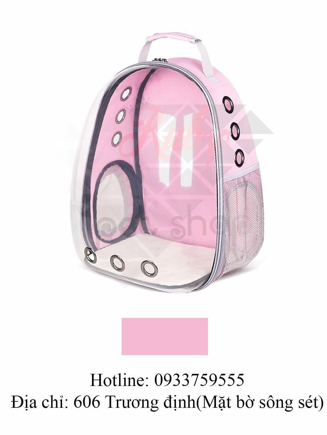 balo phi hành gia trong suốt cho chó mèo