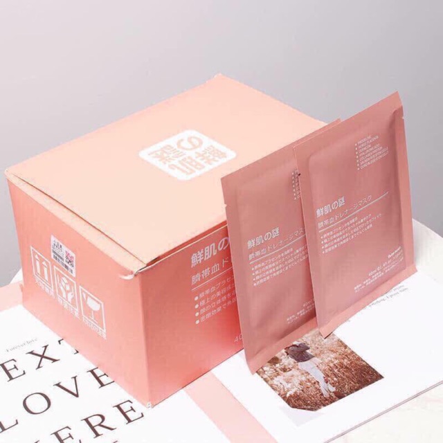 Mặt nạ nhau thai tế bào gốc Rwine Beauty Nhật Bản chính hãng 1 hộp 50 miếng