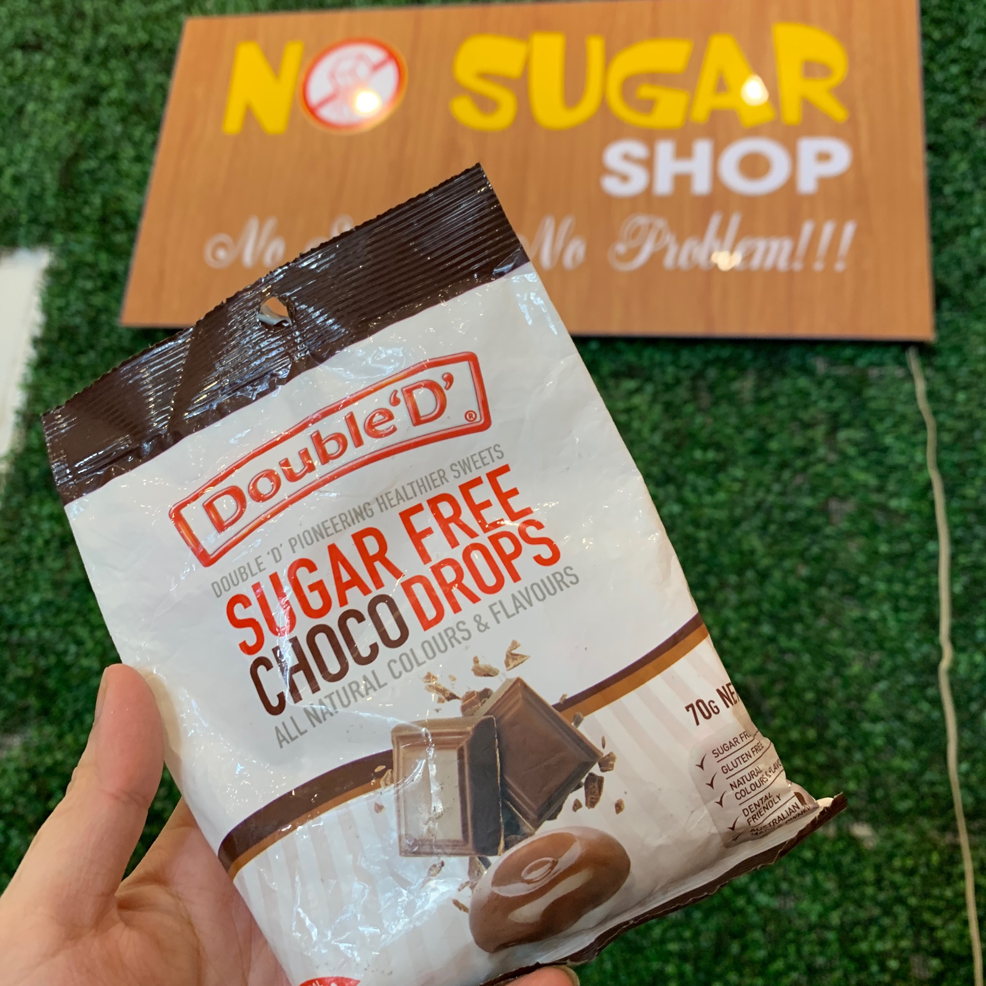 Kẹo Double’D sugar free choco drops