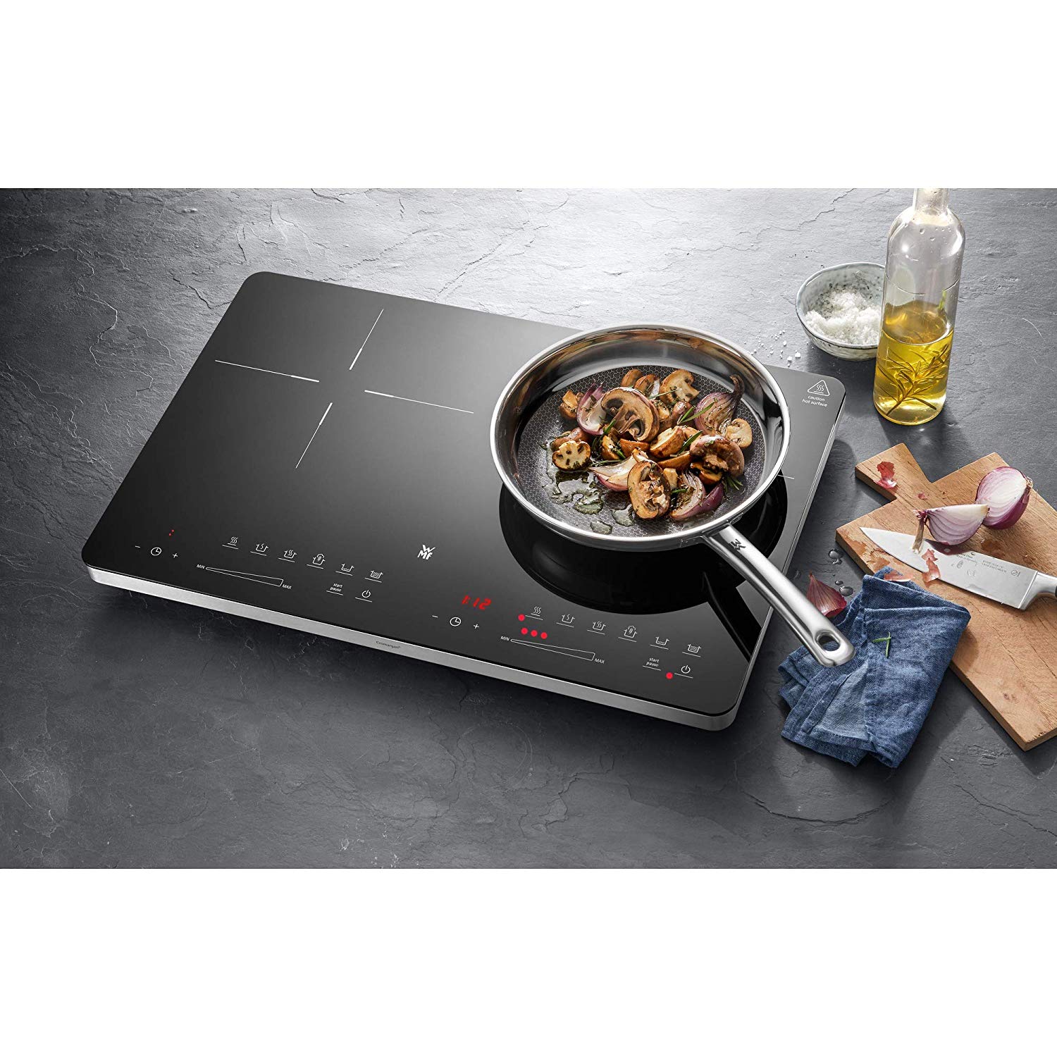 Bếp từ đôi wmf kult x; vừa lắp dương vừa có thể lắp âm; công suất 3500w- hàng nhập đức