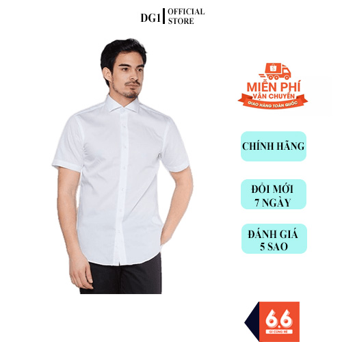 Áo Sơ Mi Trắng Ngắn Tay Owen, Chính Hãng, Chất Liệu Không Nhăn, Sơ Mi Nam, Sơ Mi Cộc Tay