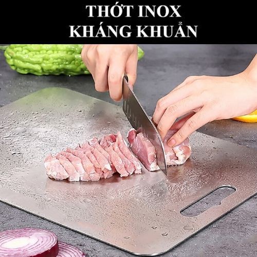 Thớt Inox 304-Thớt inox 304 cao cấp - Thớt inox kháng khuẩn - chống ẩm mốc - an toàn tuyệt đối cho sức khỏe - thớt innox - thớt inox SUS304