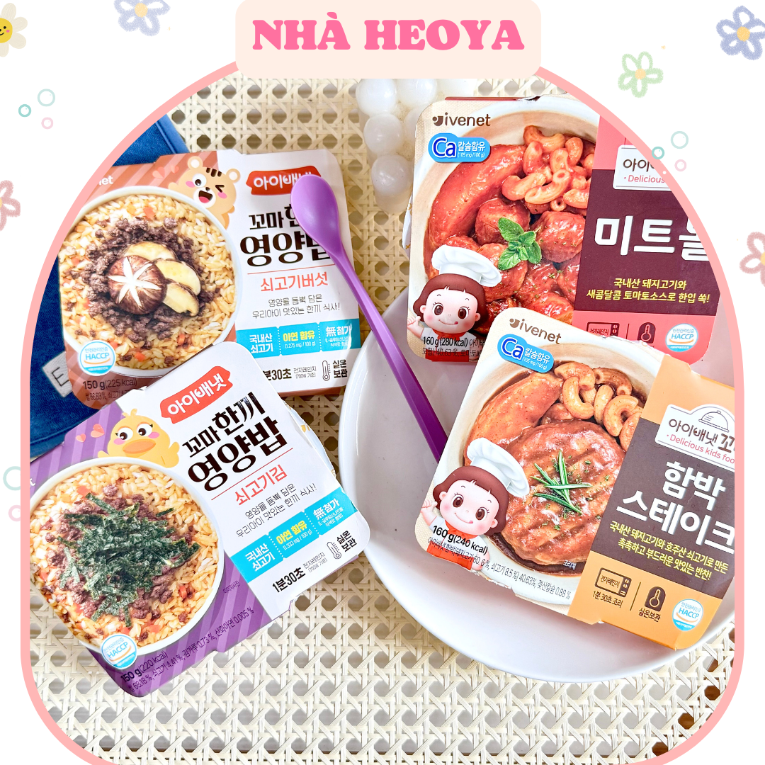 CƠM - NUI ĐÓNG HỘP TIỆN LỢI IVENET HÀN QUỐC CHO BÉ