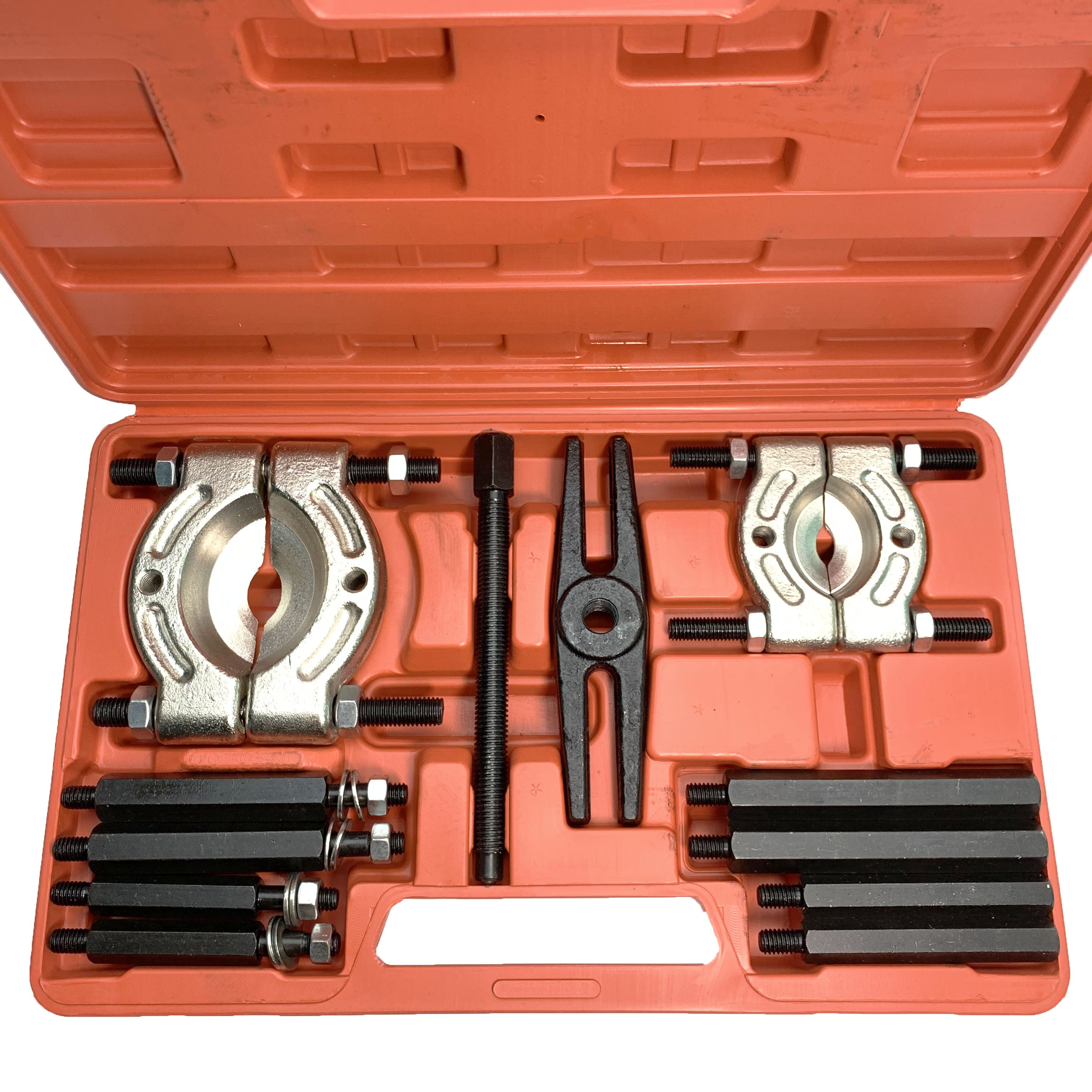 Bộ cảo vam đĩa mặt trăng 12PC - Vam Đĩa Chặn - Tháo puly Vòng Bi - Bạc Đạn Ô TÔ XE MÁY với 2 bộ ngàm dạng đĩa có thể điều chỉnh: nhỏ 30-50mm, lớn 50-70mm