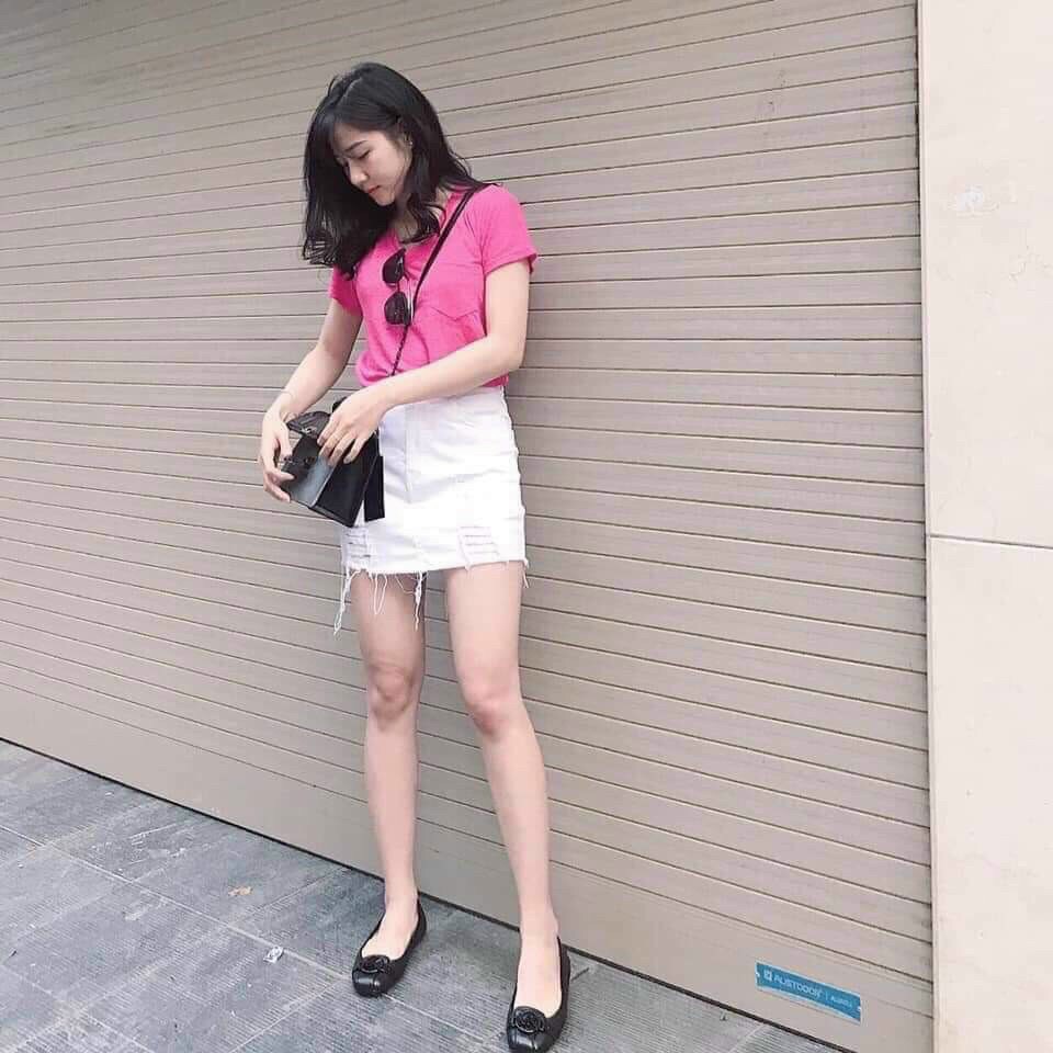 [HCM]CHÂN VÁY CHỮ A 2 MÀU ĐEN TRẮNG - CHẤT JEAN KAKI MỀM CÀO RÁCH TẠO CÁCH ĐIỆU- CAM KẾT CHẤT LƯỢNG