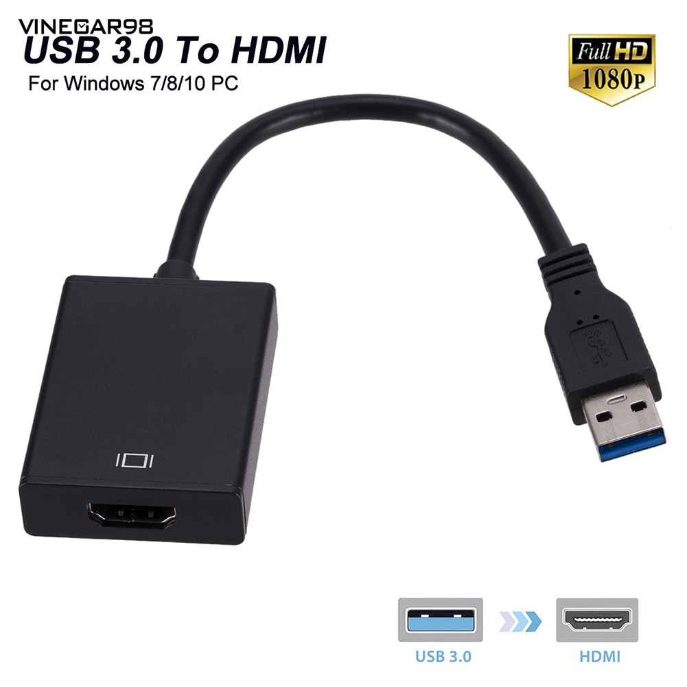 Cáp chuyển usb 3.0 to hdmi có audio.