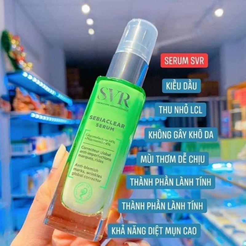 Serum SVR 30ml giảm thâm mụn toàn diện😍Da cải thiện sau 7 ngày mịn màng, lỗ chân lông se khít da sáng rõ rệt