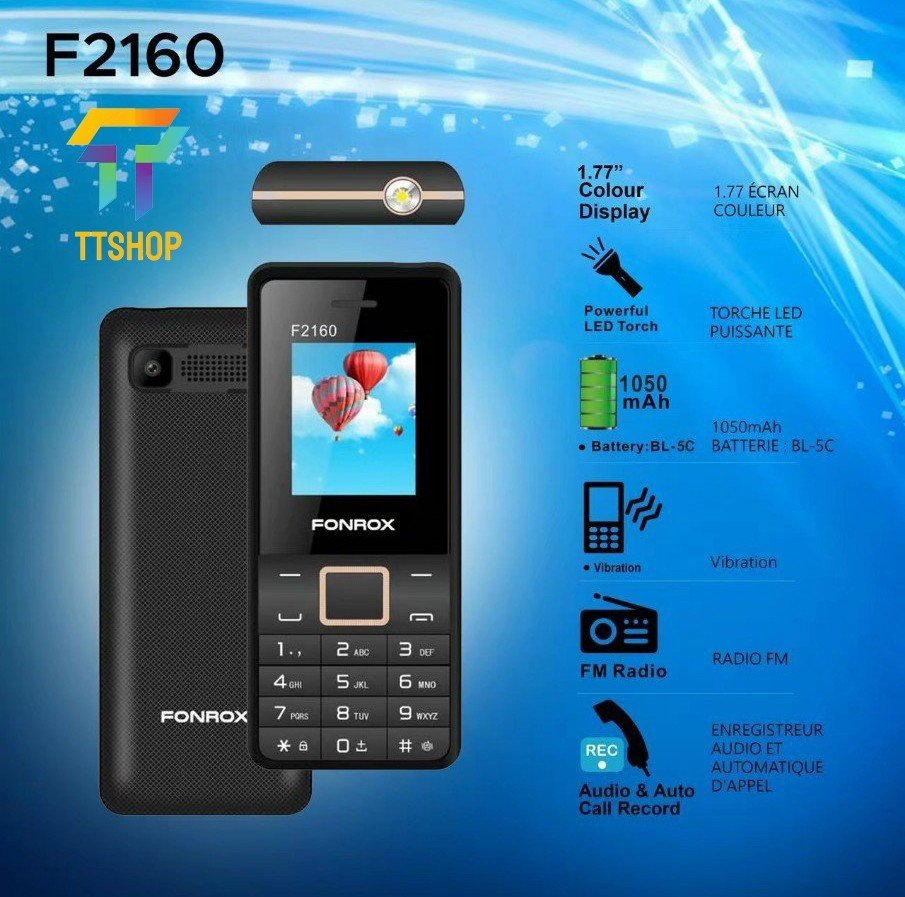 Điện thoại fonrox f2160 , giá rẻ , nhỏ gọn - mới 100%