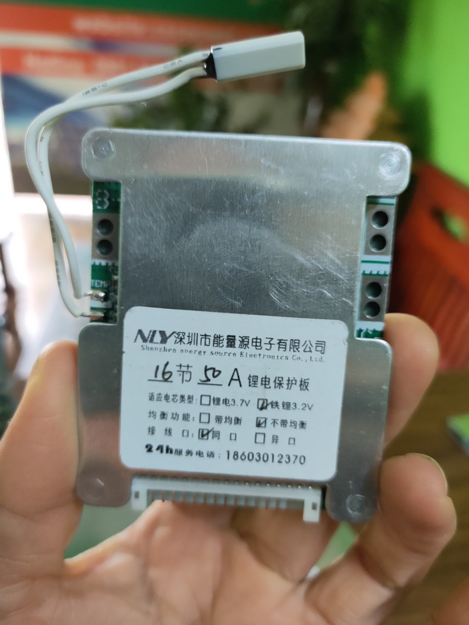 Mạch bảo vệ pin- BMS16S50A cho 16 cell 3,2V pin sắt