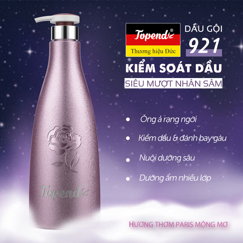 K1- dầu gội 921 dầu gội kiểm soát dầu siêu mượt nhân sâm