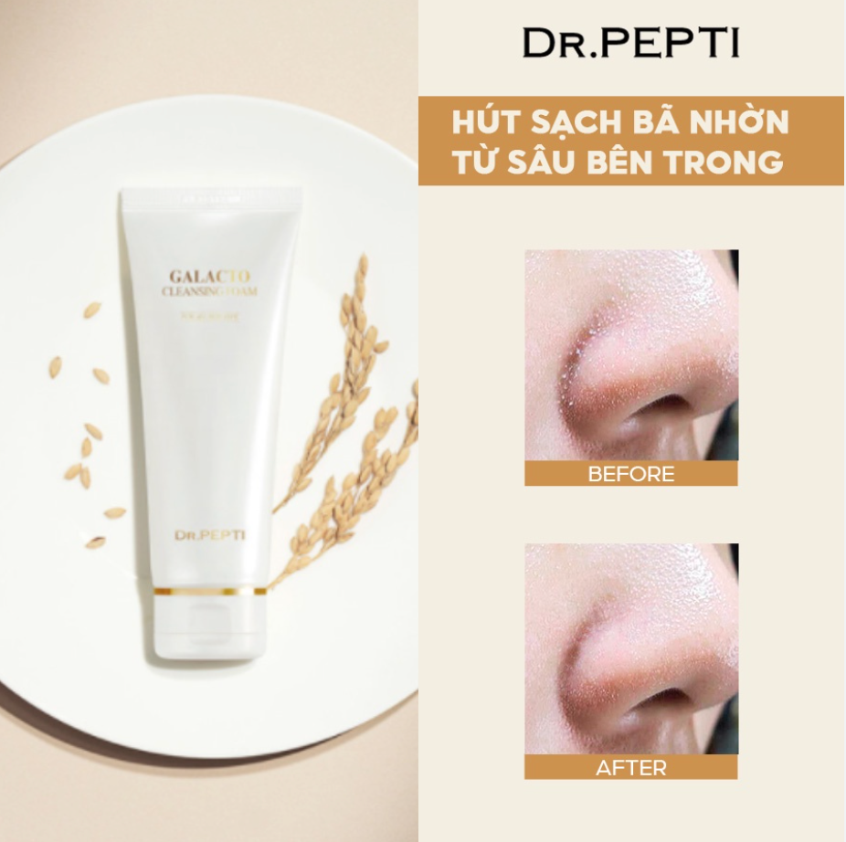 Sữa rửa mặt Dr.Pepti Galacto Cleansing Foam 110ml.