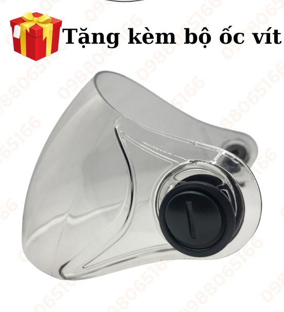 Kính dài GRO gắn mũ nửa đầu và 3/4 đầu thay thế cho tất cả các thương hiệu mũ có trên thị trường