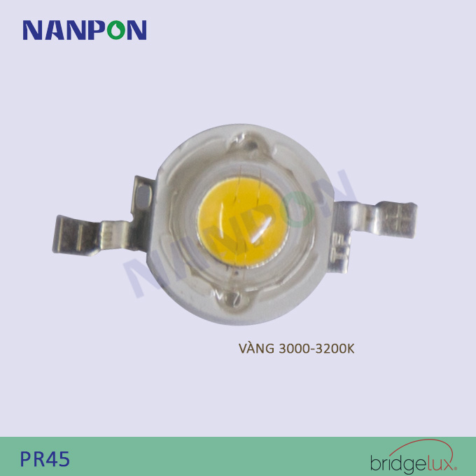 Chip led cob 1-3w bridgelux - màu vàng| pr45