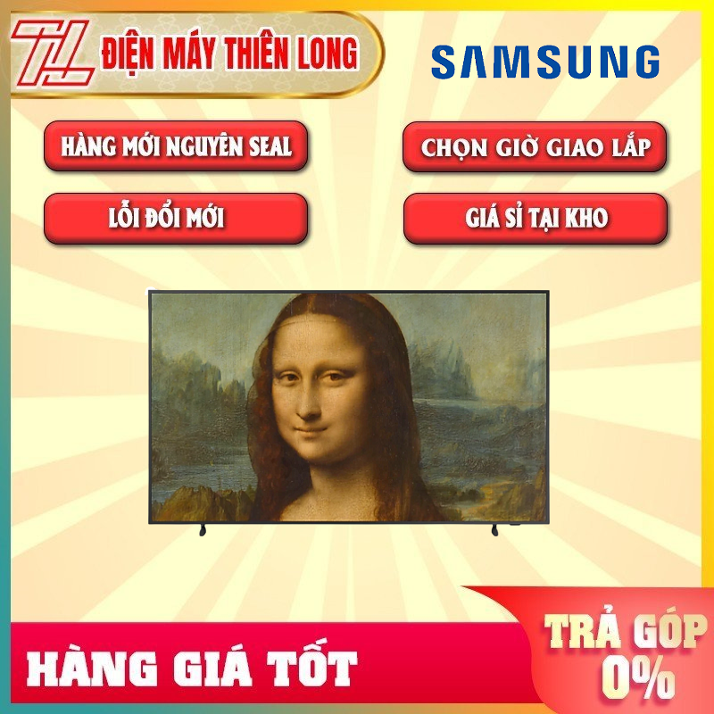 Smart tivi khung tranh the frame qled samsung 4k 50 inch qa50ls03ba - multi view chia nhỏ màn hình tivi, remote thông minh, điều khiển tivi bằng điện thoại smartthings - trả góp 0% - giao toàn quốc - ngoài hcm tính phí