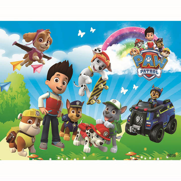 Tranh ghép hình gỗ bộ xếp hình 80 mảnh PAW PATROL rèn tư duy cho Bé