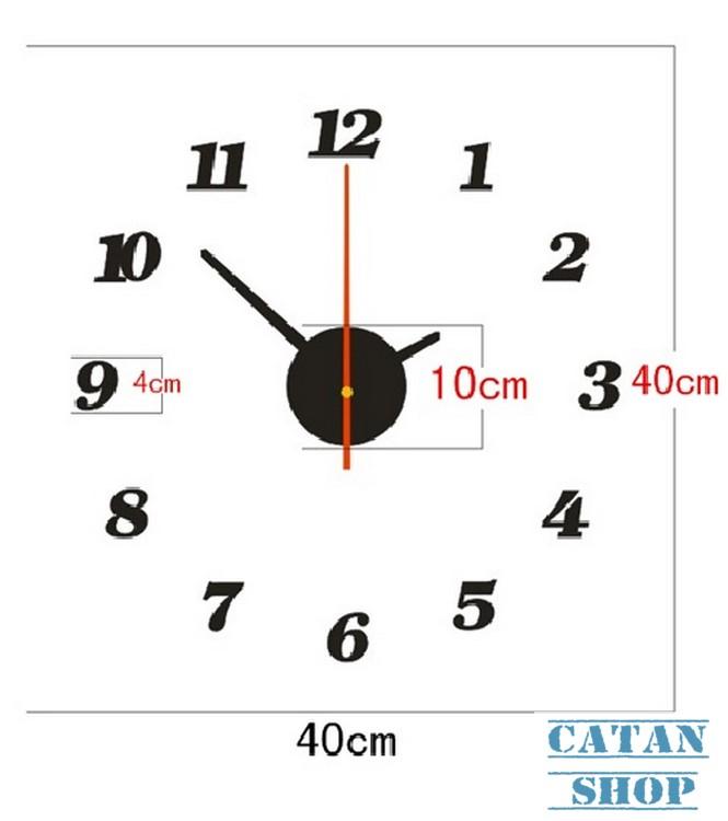 Đồng hồ dán tường diy 360 tự thiết kế đồng hồ tự dán tự làm gd12-dhdiy