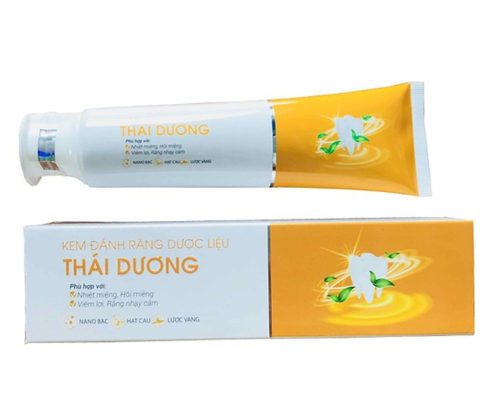 Kem Đánh Răng Dược Liệu Thái Dương (100g/150g) - Răng Trắng Sáng, Giảm Nhiệt Miệng, Hôi Miệng