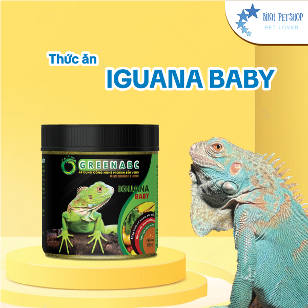 Thức ăn cho Iguana Baby - Rồng Nam Mỹ baby