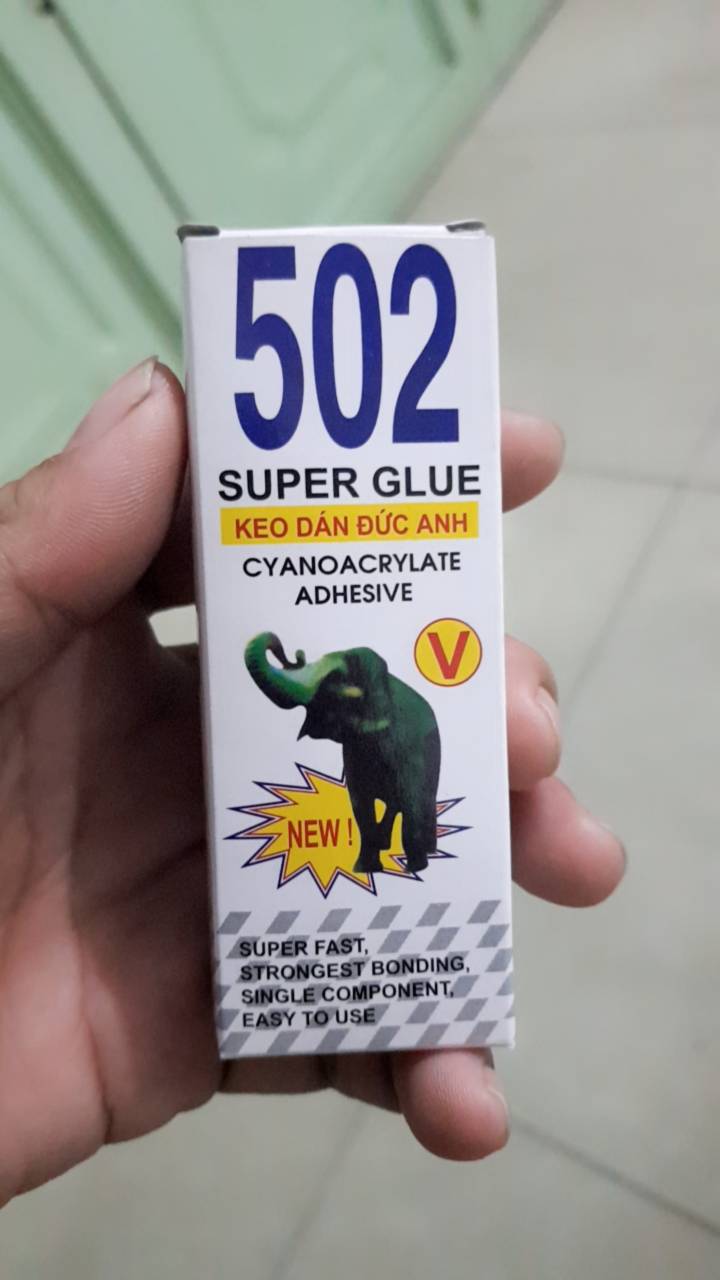 5 lọ keo 502-keo con voi siêu dính 3g