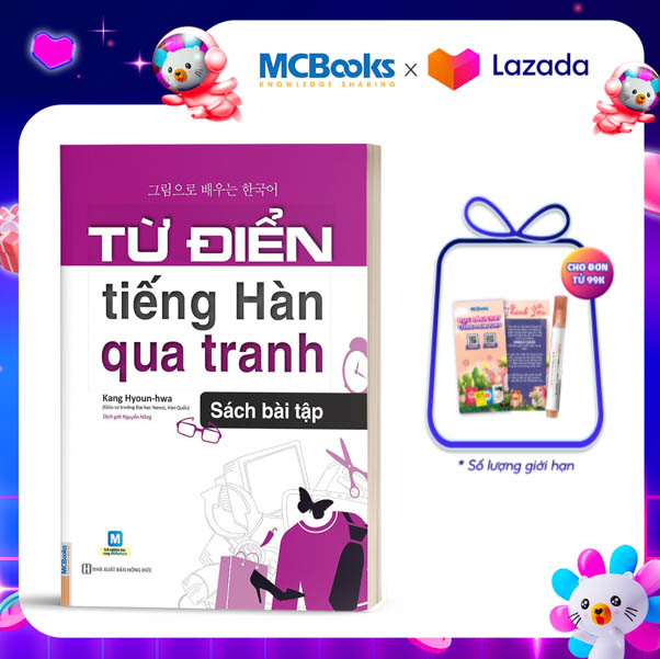 Từ Điển Tiếng Hàn Qua Tranh - Sách Bài Tập Giải Theo Chủ Đề Cuộc Sống Hàng Ngày - Kèm App Học Online
