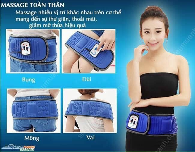 Đai massage rung giảm mỡ bụng-đai masage giảm mỡ bụng , đai masage giảm mỡ toàn thân - đai masage x5 cao cấp đánh tan mỡ bụng