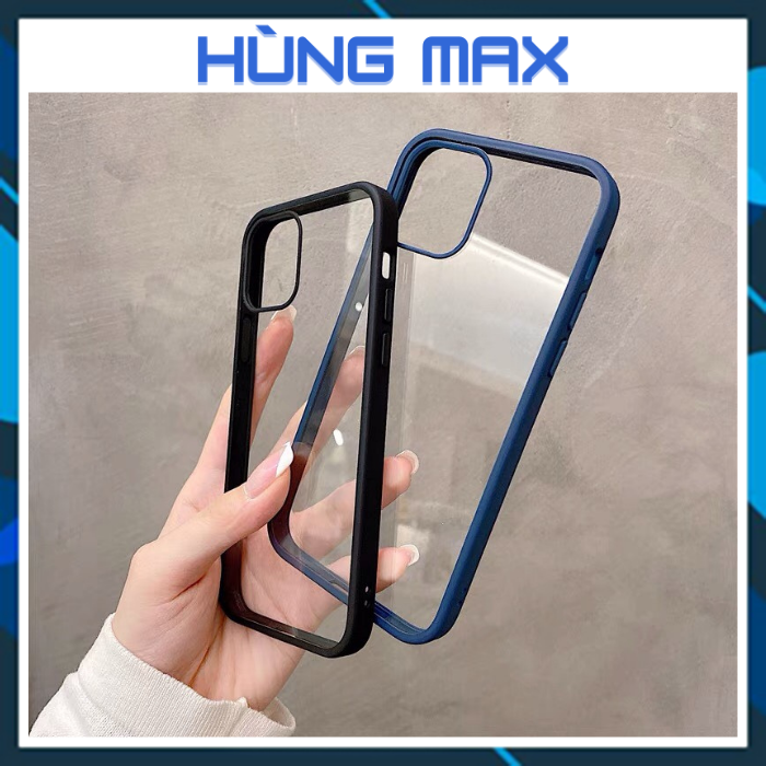 Ốp Likgus viền màu lưng trong không ố màu cho iphone 11/11pro/11promax/12/12pro/12promax