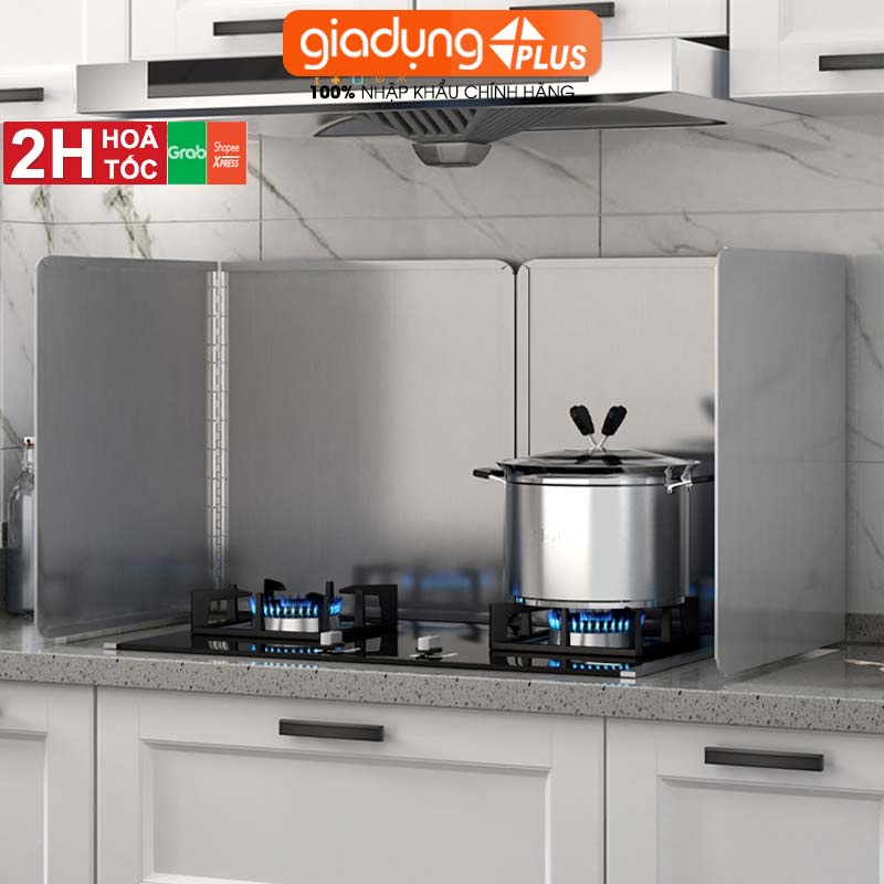 Tấm chắn dầu mỡ | dụng cụ chắn dầu & chắn gió cho bếp ga bằng inox 304 dày dặn lazydo