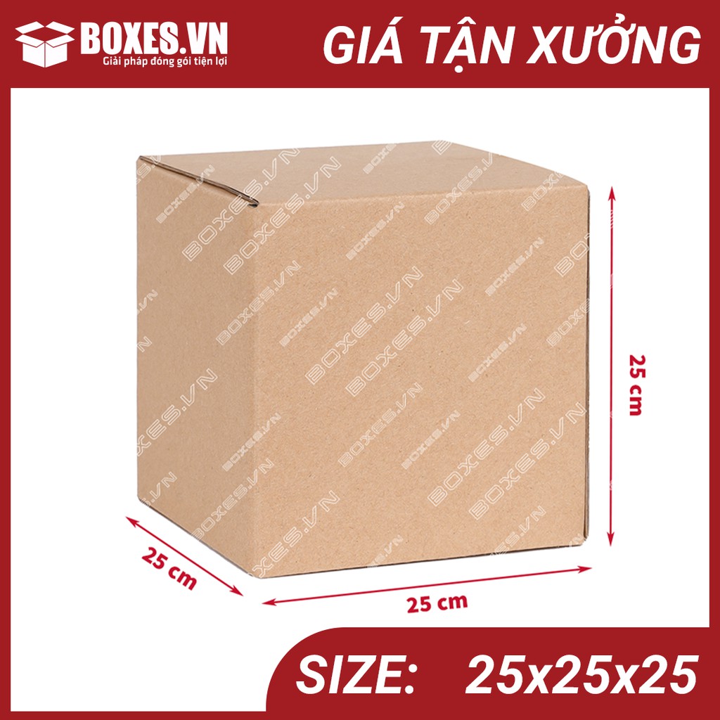 25x25x25 Combo 20 hộp carton Boxes đóng gói hàng giá tại xưởng
