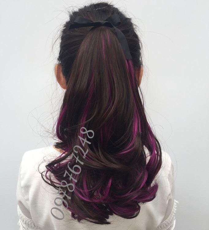 Tóc Giả Cột 2 Line xoắn đuôi Cao Cấp