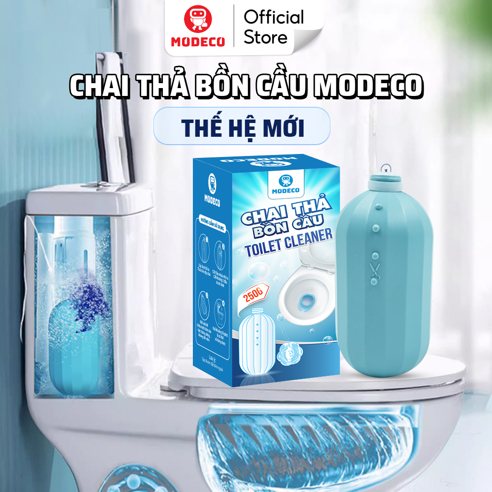  Chai Thả Bồn Cầu Khử Mùi Diệt Khuẩn - Tẩy Vệ Sinh Làm Sạch Toilet - Mùi Hương Thơm Hoa Cỏ Dễ Chịu - Modeco 