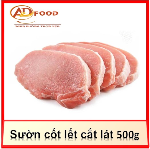 Sườn cốt lết cắt lát / cotlet cắt sẵn túi 1kg