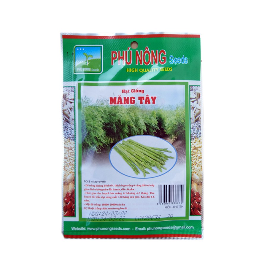 [HCM]Hạt giống măng tây Phú Nông - Gói 2g