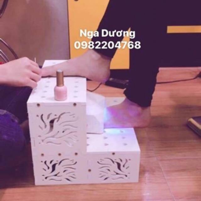 Kệ để chân khi làm nails Kích thước 30-32 màu trắng