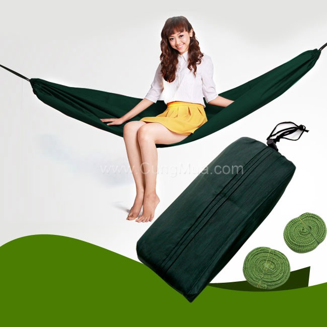 Võng dù xanh cao cấp an thịnh