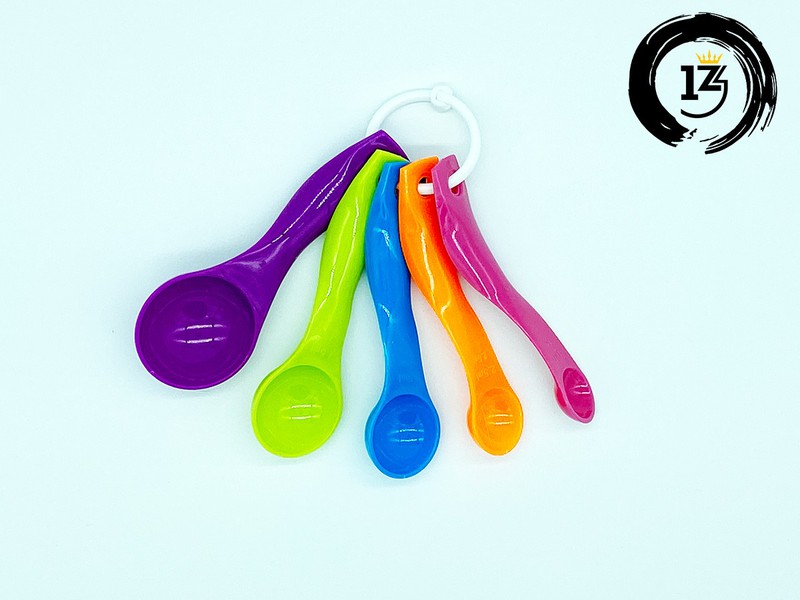 Bộ 5 muỗng đo gram, ml bằng nhựa tốt an toàn GD018