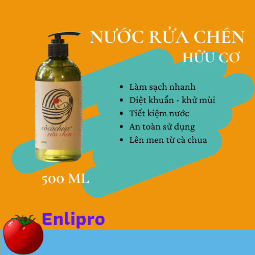 Cô Cà Chua - Nước rửa chén hữu cơ lên men từ cà chua - 500ml