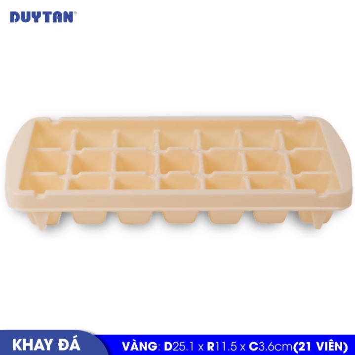 Khay đá 21 viên nhựa DUY TÂN (25 x 11.5 x 3.6 cm) - 13009 - Giao màu ngẫu nhiên