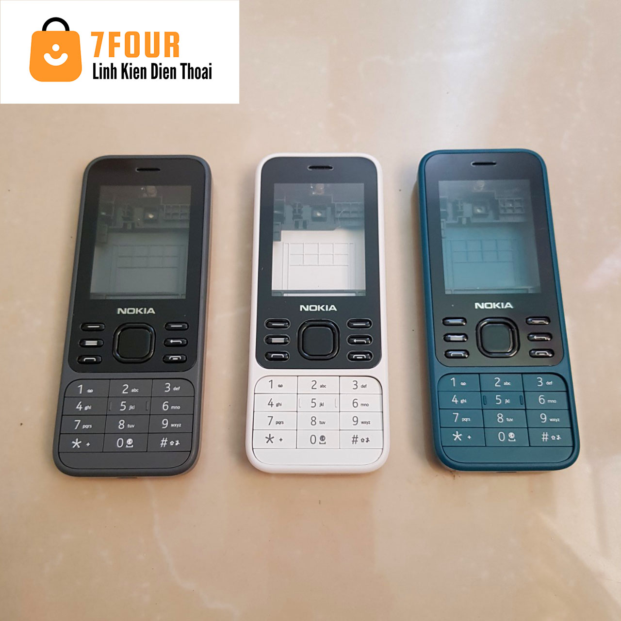 Vỏ điện thoại nokia 6300 4g đầy đủ vỏ sườn phím - 7four