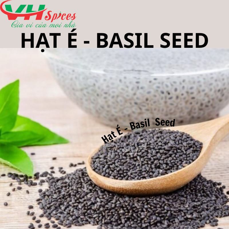 Hạt É Nguyên Chất (Sweet Basil Seeds) – Thảo Dược Việt Hiệp