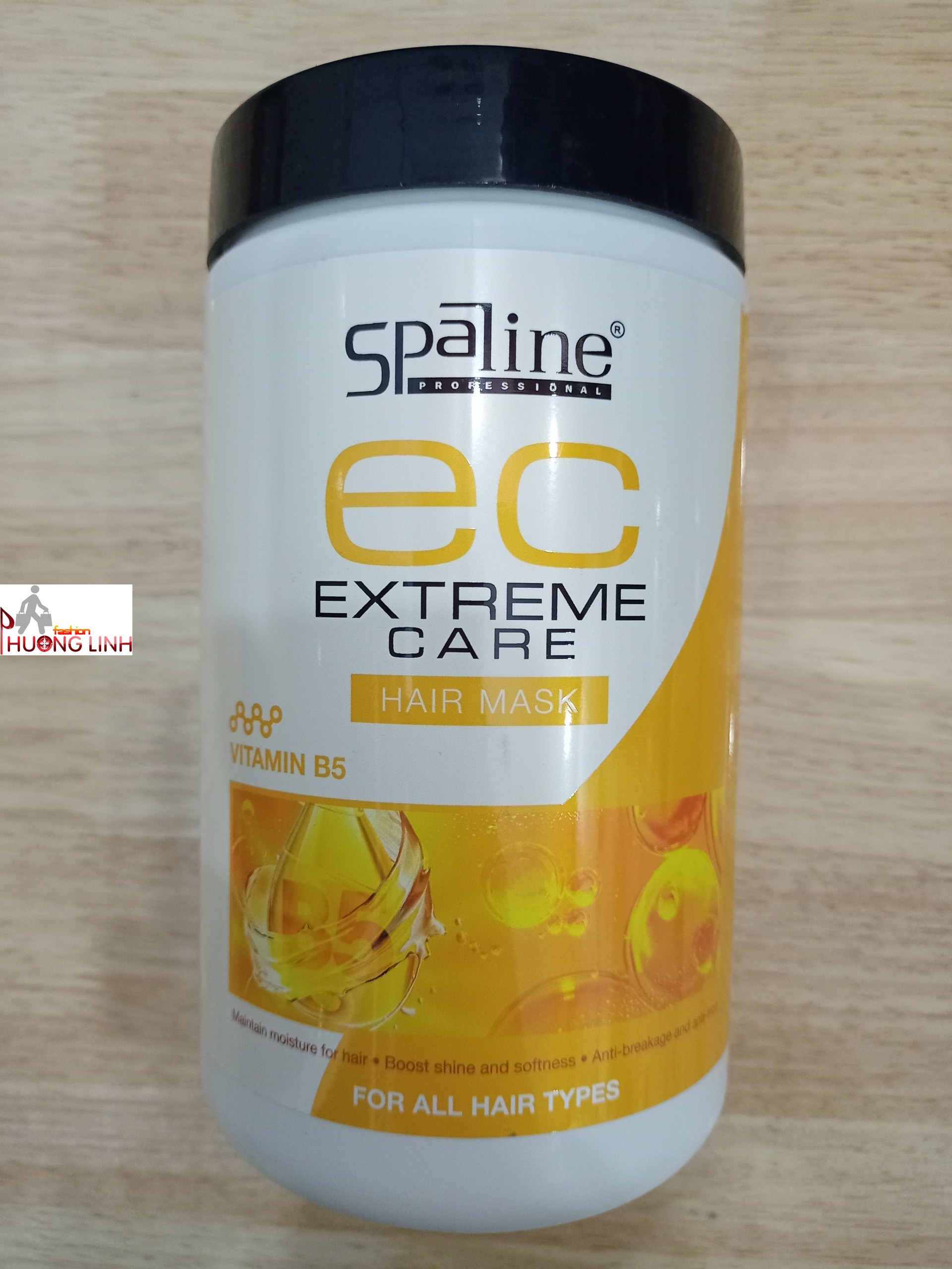 Hấp / xã mặt nạ chăm sóc tóc Vitamin B5 Spaline 850ml lavox dùng để ủ, xã tóc