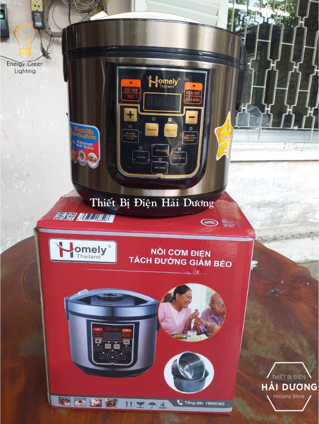Nồi cơm điện tách đường homely hl-019 1.8l - bảo hành 12 tháng