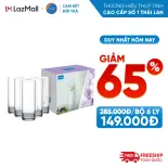 [Voucher lên đến 50K] Bộ 6 Ly thủy tinh New York 320ml - Cam Kết Đổi Trả Nếu Vỡ - Chính Hãng