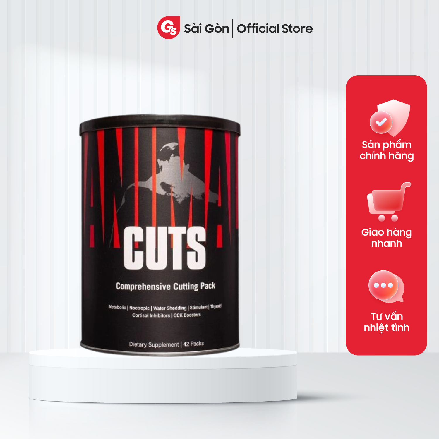 Viên uống giảm mỡ Universal Animal Cuts (42 packs), nhập khẩu Mỹ, Gymstore