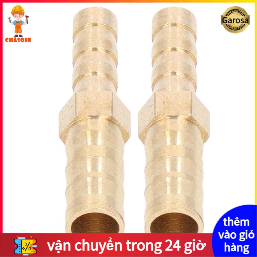 2 Pcs Barbed Fitting Splicer Brass Hose Barb Reducer Hex Reducing Barbed Connector