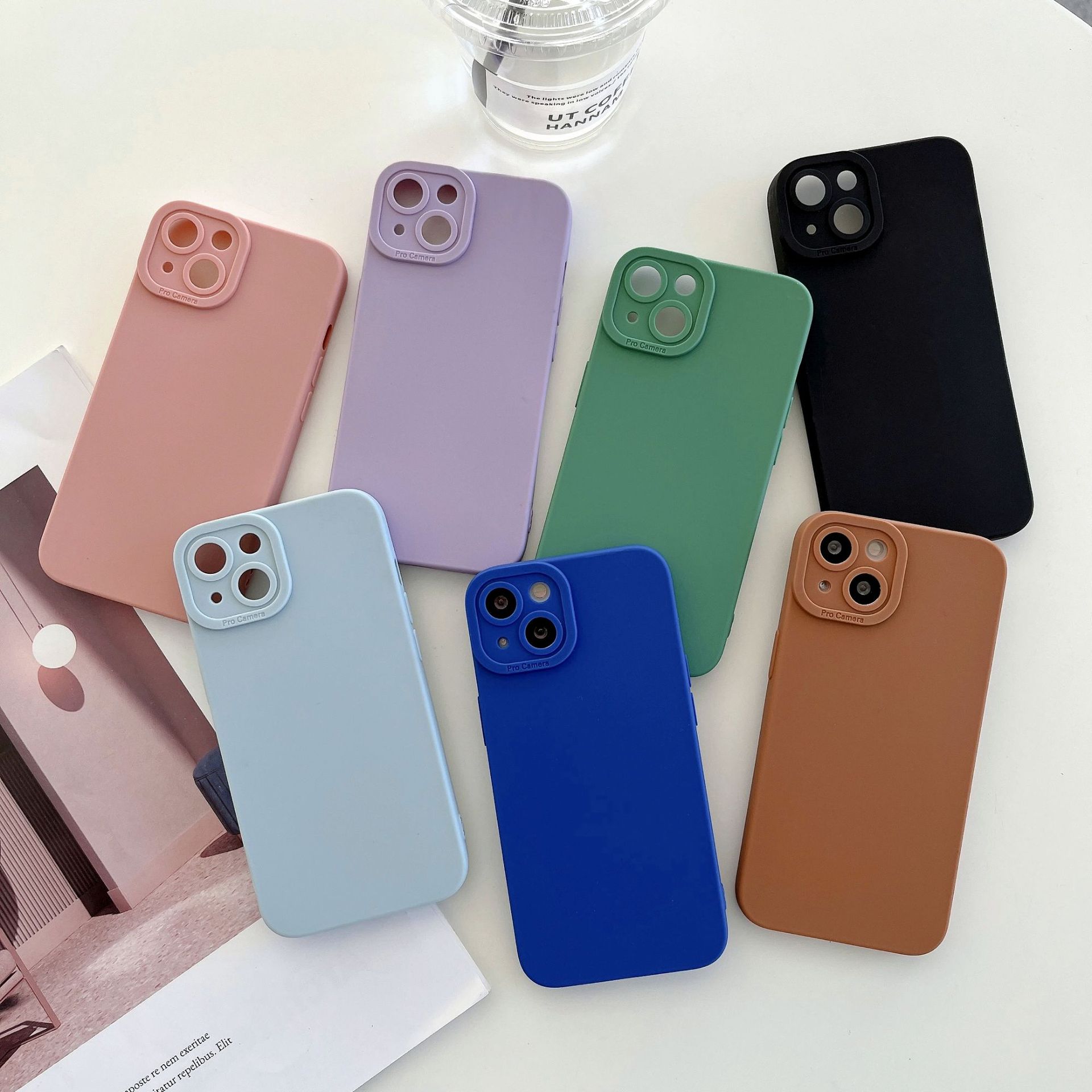 Ốp dẻo màu iPhone 14/14pro/plus/promax bảo vệ camera 100%